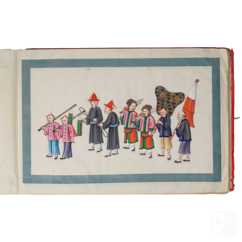 中國畫家 十九世紀 遊行圖冊頁十二開 設色紙本 | CHINESE ARTIST (19TH CENTURY) - 图21